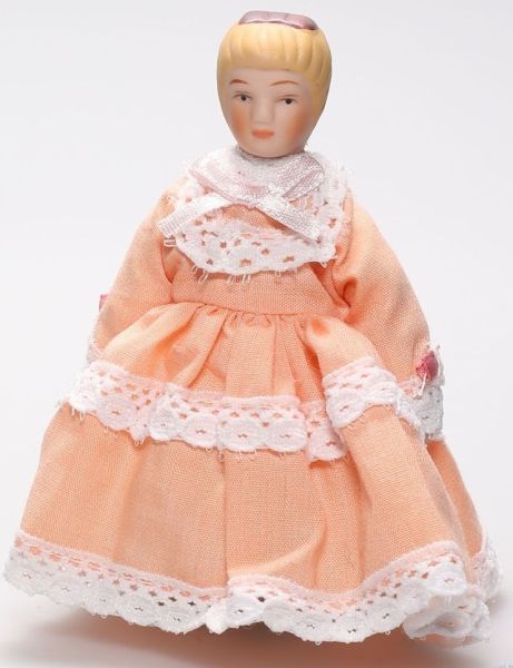 DELP104 - bambina per casa delle bambole altezza 9 cm - 1