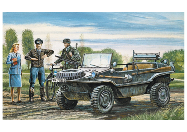 ITA0313 - Veicolo Schwimmwagen da assemblare e verniciare - 1