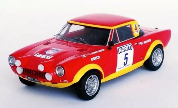 TRODSN149 - FIAT 124 Abarth Rallye #5 1000 Lakes rallye 1974 L.KINNUNEN / A.AHO - Limitata a 150ex. - 1