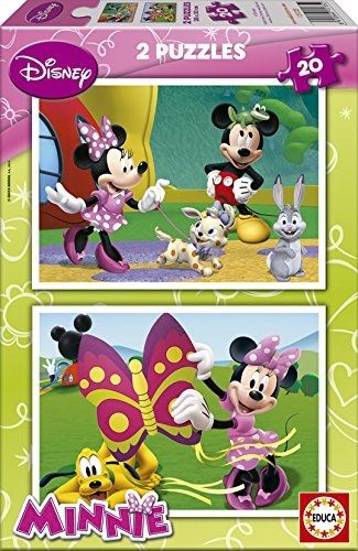 EDU15135 - 2 Puzzle 20 Pezzi DISNEY - Minnie - 1