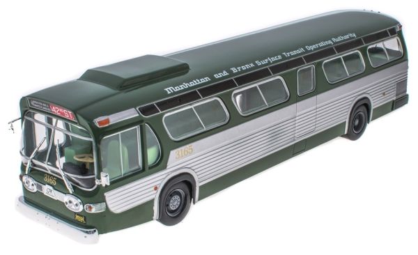 G1255073 - NewYork GENERAL MOTORS Neew Look Fishbowl TDH 5301 1965 autobus urbano americano verde e grigio - 1