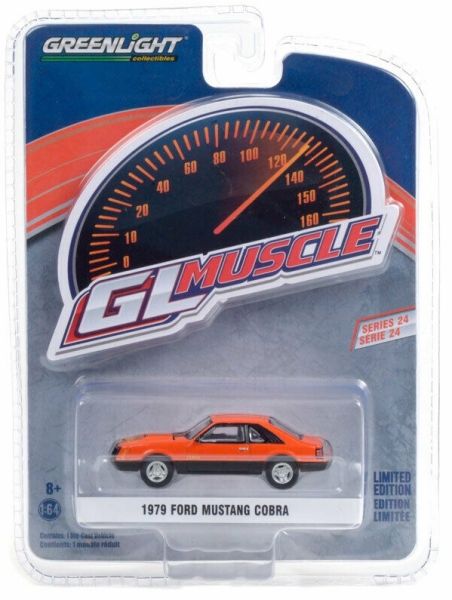 GREEN13290-C - FORD Mustang Cobra 1979 arancione GL Muscle Series venduta in blister - 1