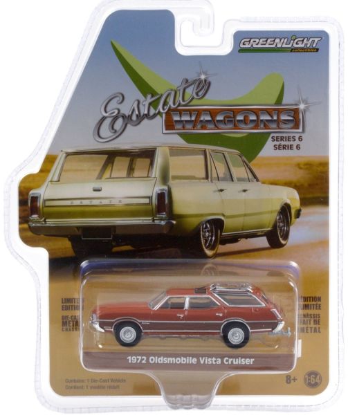 GREEN36010-C - OLDSMOBILE Vista Cruiser station wagon 1972 serie Estate Wagons marrone venduta in blister - 1