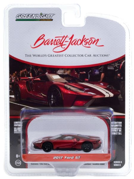 GREEN37220-E - FORD GT 2017 rosso metallizzato Barrett Jackson venduto in blister - 1