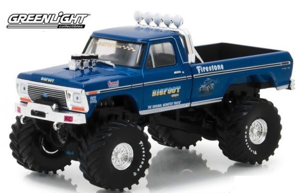 GREEN86097 - FORD F-250 monster truck Bigfoot #1 1974 blu - 1