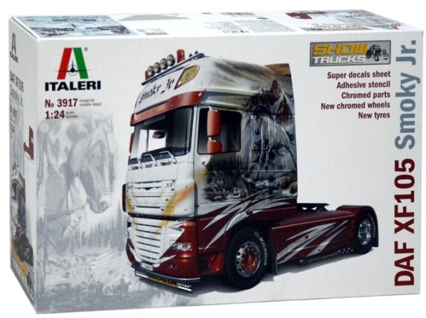 ITA3917 - DAF XF 105 Smoky Jr. 4x2 Mostra Modello in scala di camion da assemblare e dipingere - 1