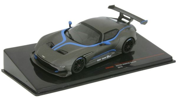 IXOMOC298 - ASTON MARTIN Vulcan 2015 grigio opaco con righe blu - 1