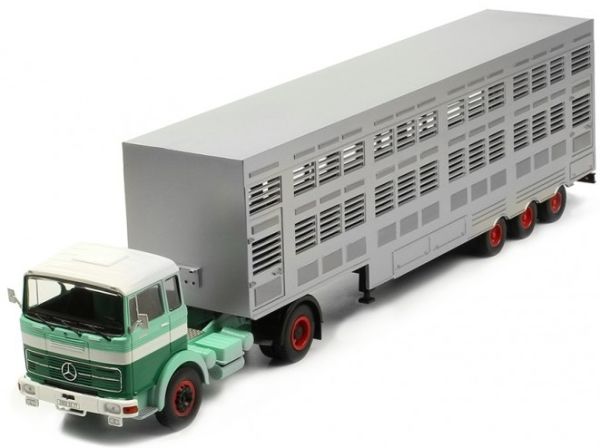 IXOTTR008 - MERCEDES BENZ LPS 1632 1970 4x2 e rimorchio per bestiame - 1