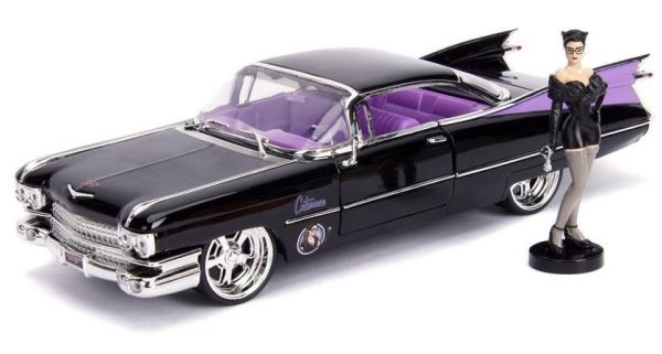JAD253255006 - CADILLAC Coupe Deville 1959 DC Comics Catwoman con personaggio incluso - 1