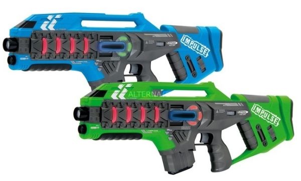 JAM410084 - 2 fucili a impulsi laser blu e verde - 1