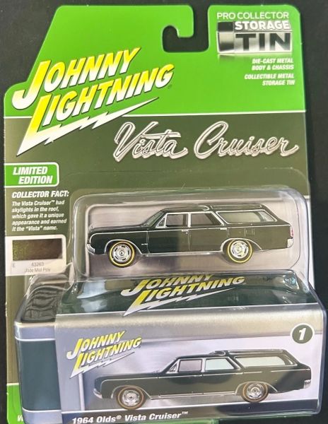 JLCT016B-A - OLDS Vista Cruiser 1964 Verde della serie COLLECTOR TINS 2025 in blister - 1