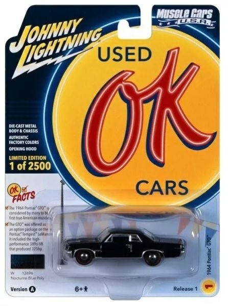 JLMC032A-A - 1964 PONTIAC GTO Midnight Blue della serie MUSCLE CARS, confezione blister 2023 - 1