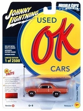 JLMC032B-A - PONTAC GTO Sunburst Red del 1964 della serie MUSCLE CARS, confezione blister del 2023 - 1