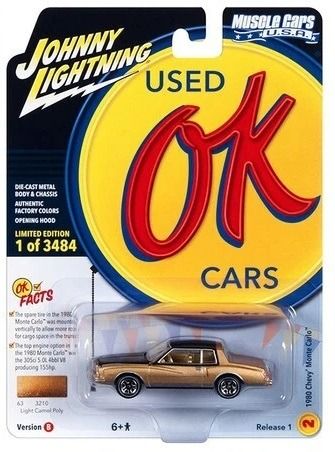 JLMC032B-B - CHEVROLET Monte Carlo Gold del 1980 della serie MUSCLE CARS, confezione blister del 2023 - 1
