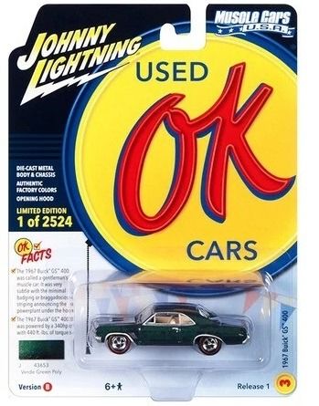 JLMC032B-C - BUICK GS 400 Green del 1967 della serie MUSCLE CARS, confezione blister del 2023 - 1