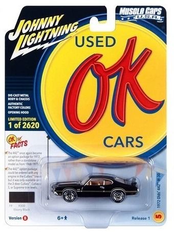 JLMC032B-E - OLDSMOBILE 442 W-30 Black del 1972 della serie MUSCLE CARS, confezione blister del 2023 - 1