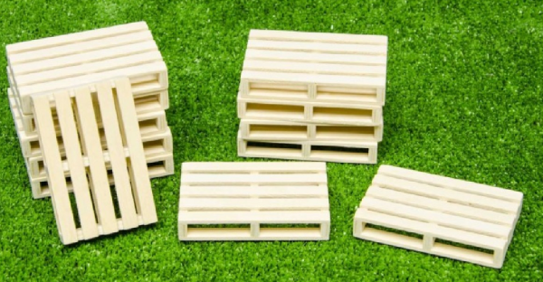 KID610023 - Set di 6 pallet in legno in miniatura - 1