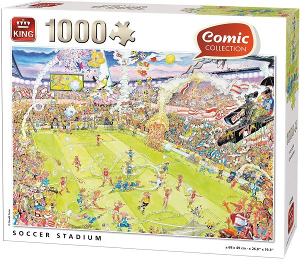 KING05546 - Puzzle 1000 pezzi stadio di calcio - 1