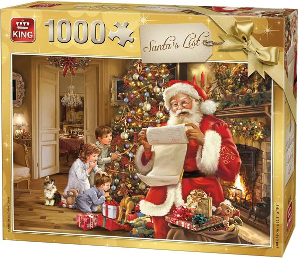 KING05767 - Puzzle da 1000 pezzi La lista di Natale - 1
