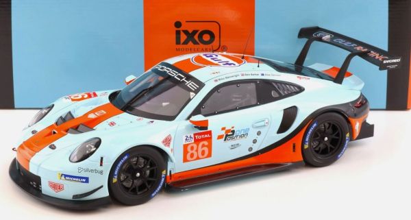IXO-LEGT12008 - PORSCHE 911 RSR #86 Gulf Racing 24H du Mans 2018 WAINWRIGHT / BARKER / DAVISON - 1