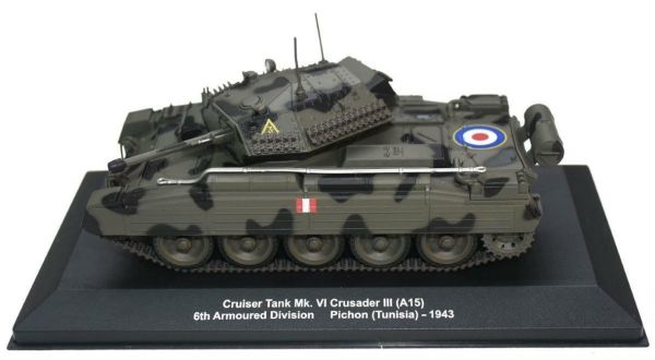MAGMIVCRUSADER - Carro armato inglese CRUISER Tank MK VI Crusader III A15 6a divisione corazzata Battaglia di Pichon Tunisia 1943 - 1