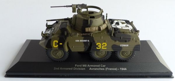 MAGMIVFORDM8 - Auto blindata leggera FORD M8 2a divisione corazzata Battaglia di Avranche Normandia Francia 1944 - 1