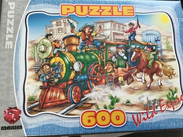 MAX6000501 - Puzzle 600 Pezzi Locomotiva - 48;5 x 33;5 cm - 1