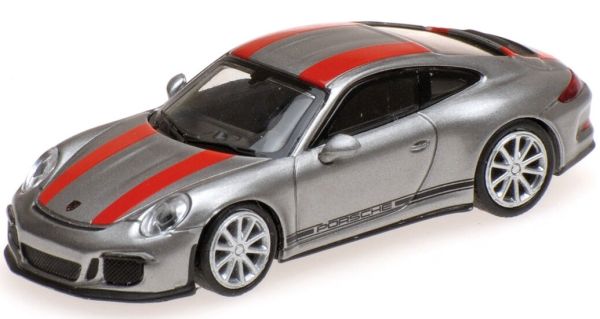 MNC870066221 - PORSCHE 911 R 2016 grigia con strisce rosse - 1