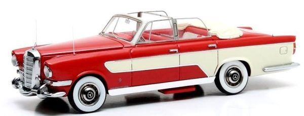 MTX41302-021 - GHIA MB 300C Allungata cabriolet 1956 rosso e bianco - 1