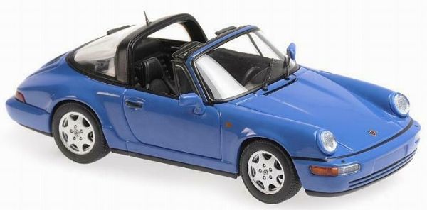 MXC940061360 - PORSCHE 911 Carrera 2 Targa 1991 blu aperta - 1