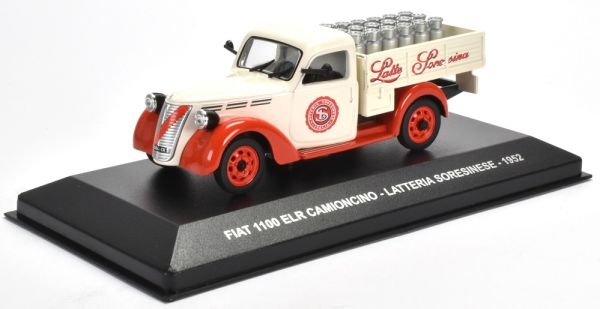 NET0042 - FIAT 1100 ELR 1952 vassoio con carico latte caseificio italiano SORESINESE - 1