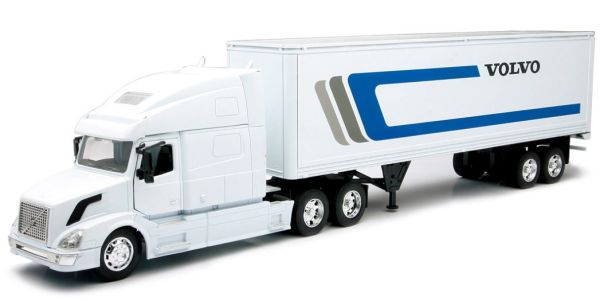 NEW14213 - VOLVO VN 780 6x4 bianco con semi scatola rigida 2 assi VOLVO - 1