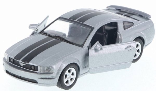 NEW50433Y - FORD Mustang grigio con strisce nere - 1