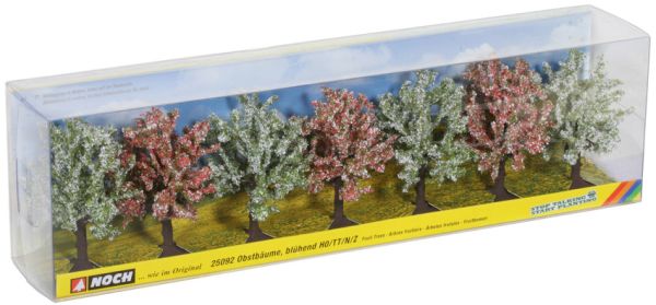 NOC25092 - Set di 7 alberi da frutto fioriti 8cm - 1