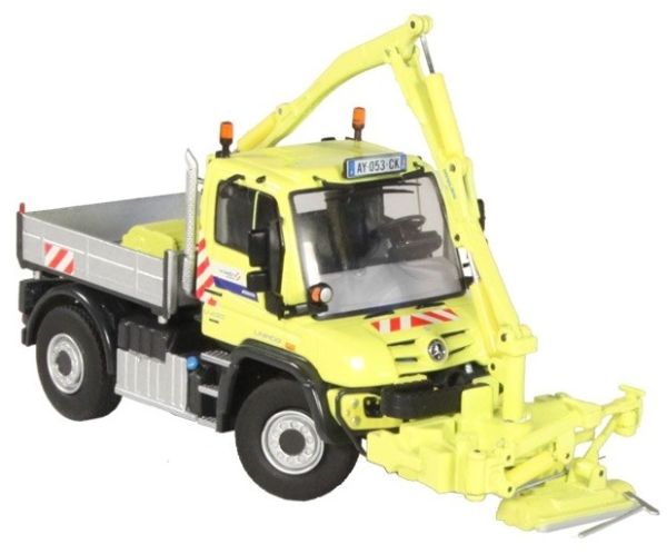 NZG9101/01 - MERCEDES BENZ Unimog U400 VINCI con set di decespugliatori Mulag - 1