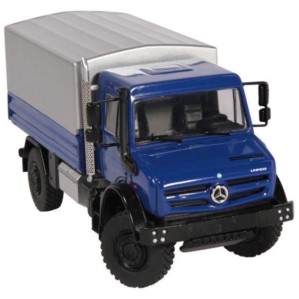 NZG9111/20 - Portapacchi pianale blu MERCEDES BENZ UNIMOG U5000 - 1