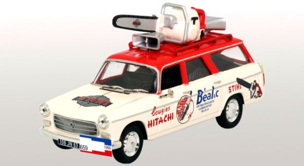 ODE014 - PEUGEOT 404 pubblicità commerciale BEAL STIHL HITACHI limitato a 500 esemplari - 1