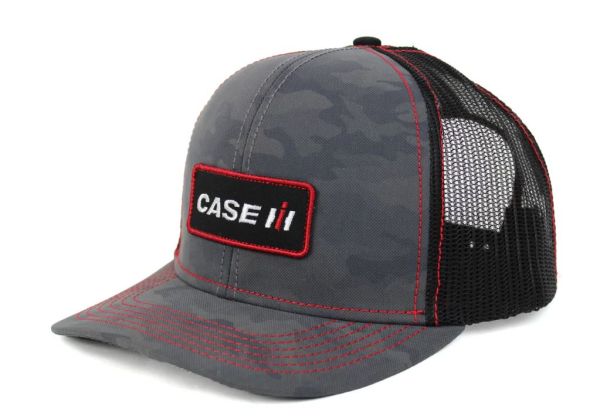 OBT173 - Cappuccio grigio mimetico CASE IH con parte posteriore in rete nera - 1
