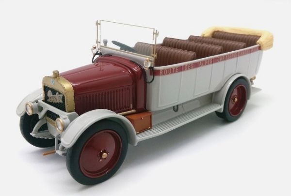 PER320 - BERLIET Tipo 1 Route des Alpes 1921 grigio e bordeaux - 1