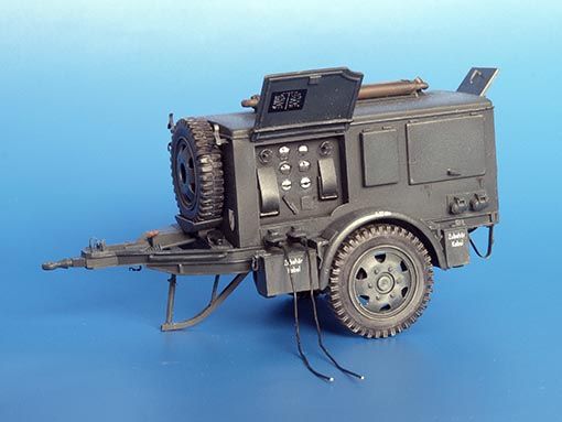 PLS259 - Gruppo elettrogeno tedesco SD AH 24 in kit da montare e verniciare per decalcomanie diorama fornite - 1