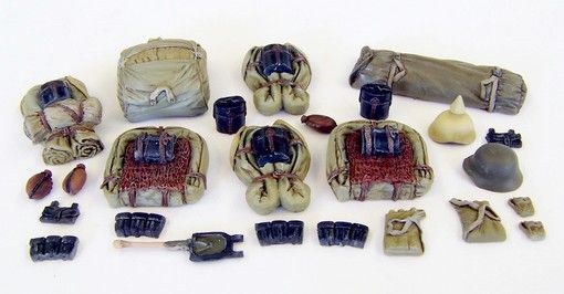 PLS4046 - Confezione di soldati tedeschi di 14/18 miniatura da dipingere per diorama 25 pezzi - 1