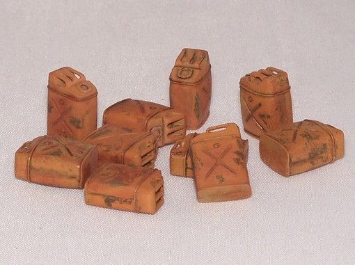 PLS415 - 10 taniche in miniatura dell'esercito americano della seconda guerra mondiale da dipingere - 1