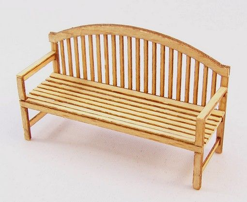 PLS427 - Panca in miniatura da montare dimensioni 5 x 1;6 cm altezza 3 cm - 1