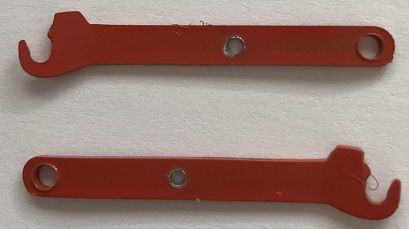 PMAR-51-RP81R - Set di 2 bracci di sollevamento rossi per RENAULT Réplicagri - 1