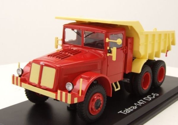 PRXPCL47031 - TATRA 147 DC-5 rosso con ribaltabile beige - 1