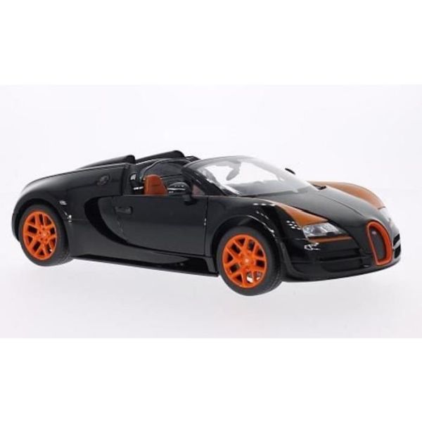 RAS43900NOIREORANGE - BUGATTI Veyron 16.4 Grand Sport Speed nero arancio - 1