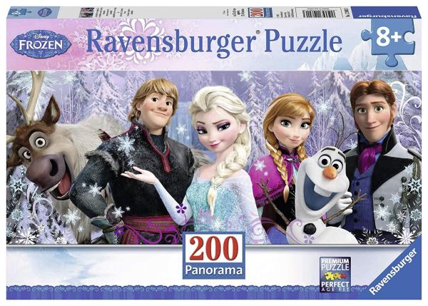 RAV128013 - Puzzle panoramico - 200 pezzi - La regina delle nevi - 1