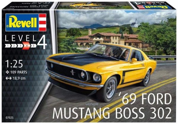 REV07025 - FORD Mustang Boss 302 modello del 1969 da montare e verniciare - 1