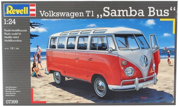 REV07399 - VOLKSWAGEN T1 Samba Bus modello da montare e verniciare - 1