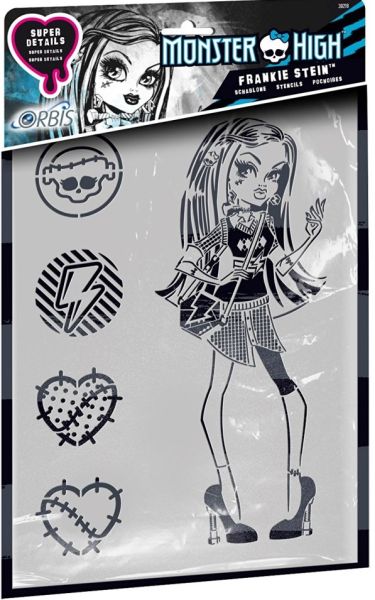 REV30218 - Stencil MONSTER HIGH - Frankie Stein - 1